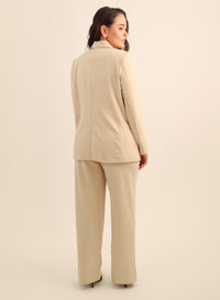 Blazer Feminino Transpassado Luma - Bege