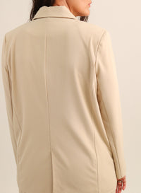 Blazer Feminino Transpassado Luma - Bege