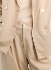 Blazer Feminino Transpassado Luma - Bege