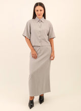 Camisa Viscose Mavie - Cinza Médio