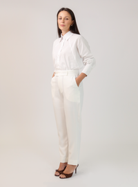 Calça Alfaiataria Feminina Off White Eliana