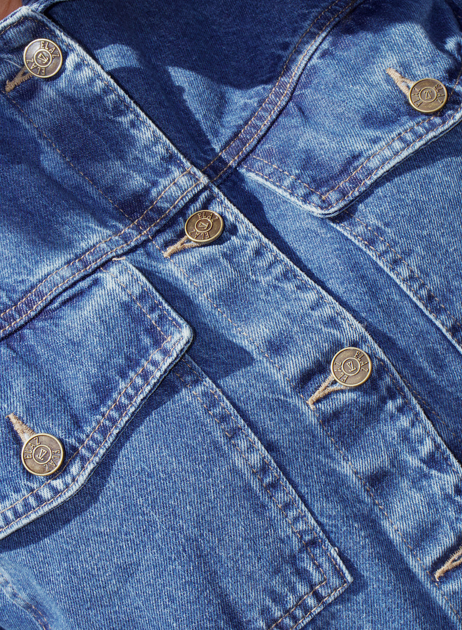 Camisa Jeans Oversized Morgan