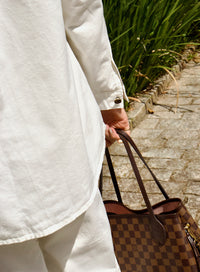 Camisa Jeans Oversized Morgan Off White