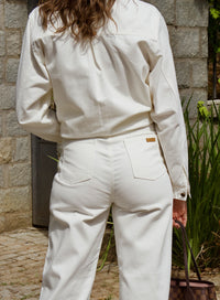 Calça Jeans Off White Reta Lily