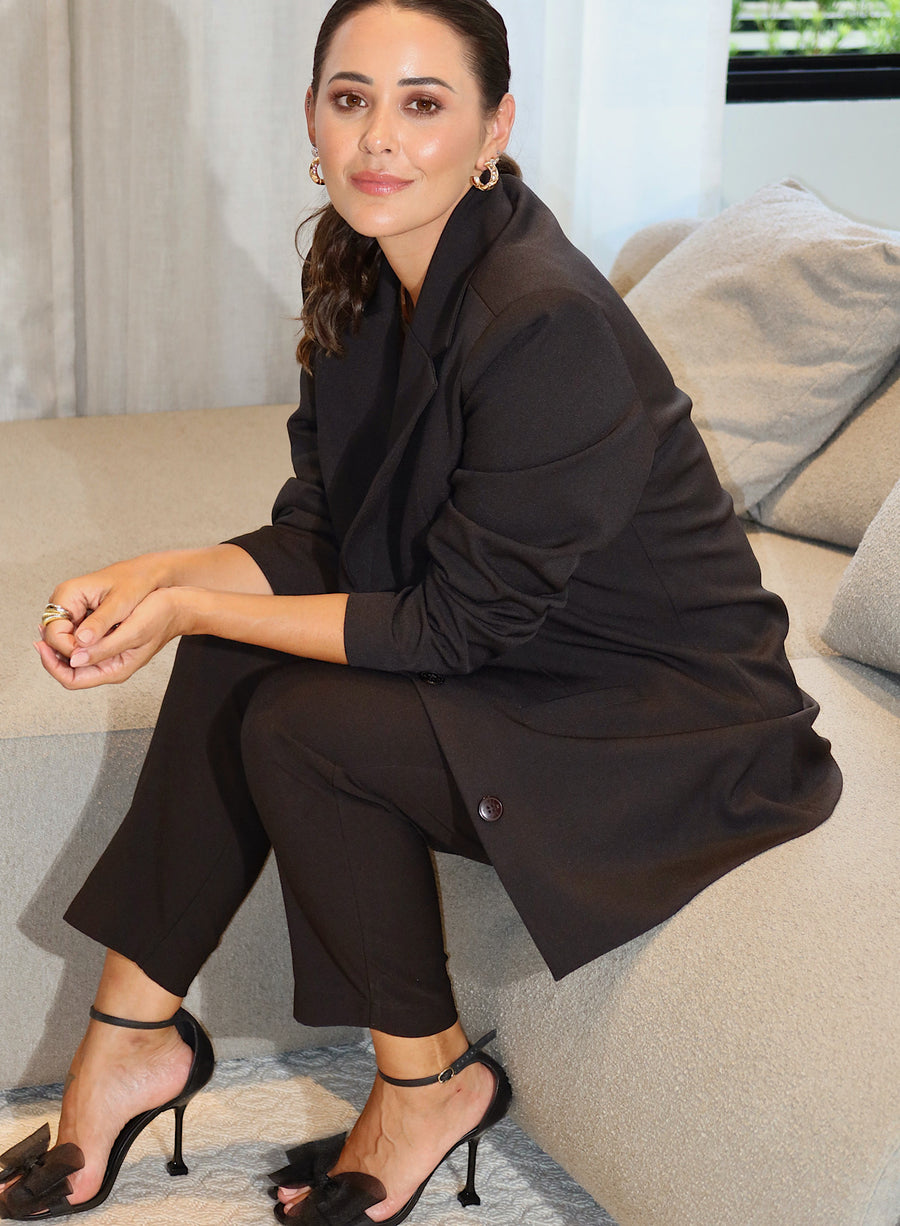 Blazer de Alfaiataria Preto Maitê