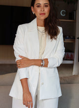Blazer de Alfaiataria Off White Maitê