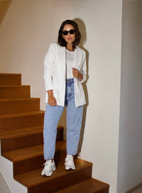 Blazer de Alfaiataria Off White Maitê