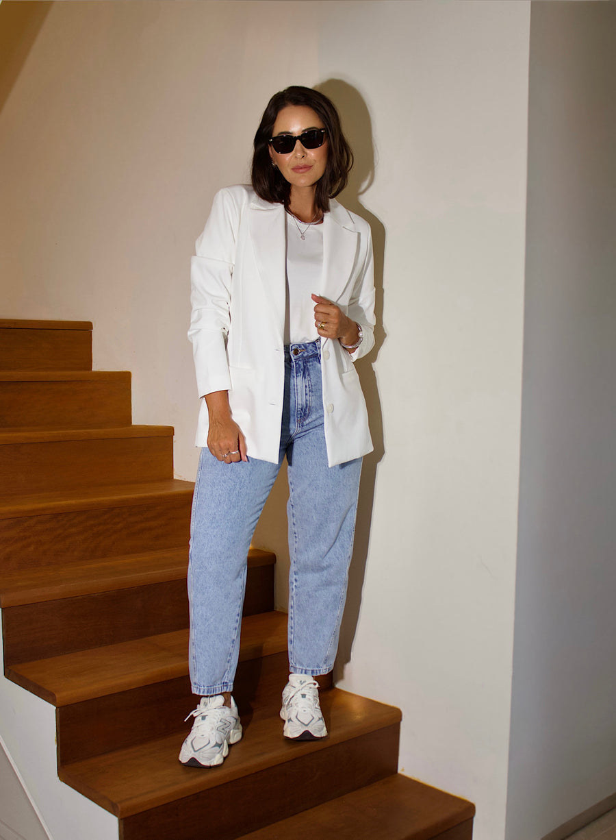 Calça Jeans Claro Carrot Lucy