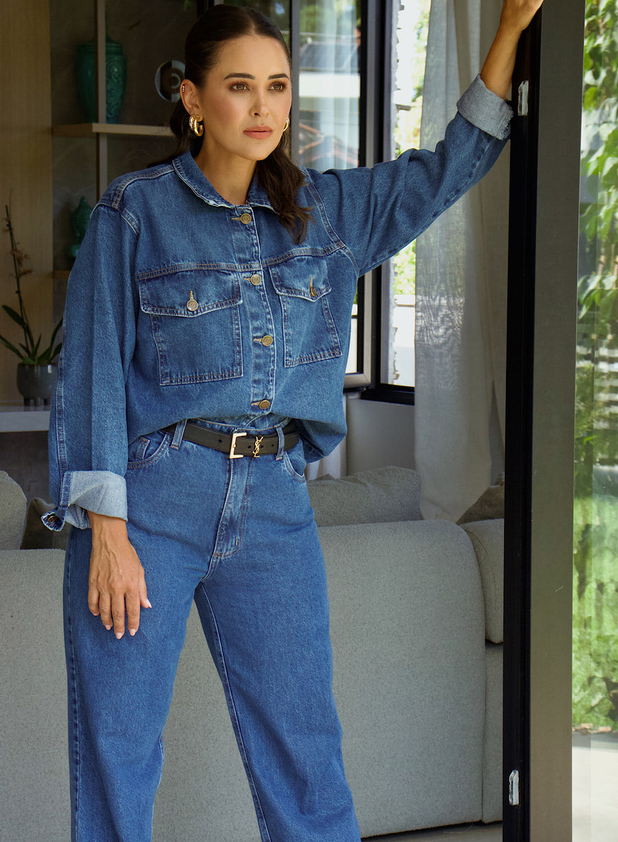 Calça Jeans Reta Lily