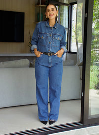 Camisa Jeans Oversized Morgan