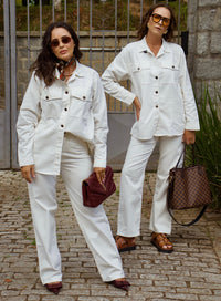 Calça Jeans Off White Reta Lily