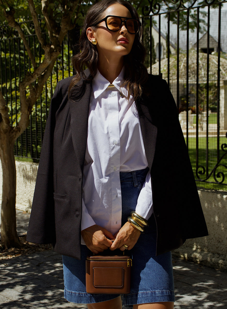 Blazer de Alfaiataria Preto Maitê