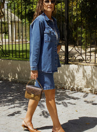 Camisa Jeans Oversized Morgan