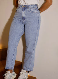Calça Jeans Claro Carrot Lucy