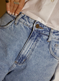 Calça Jeans Claro Carrot Lucy