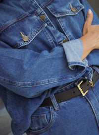 Camisa Jeans Oversized Morgan