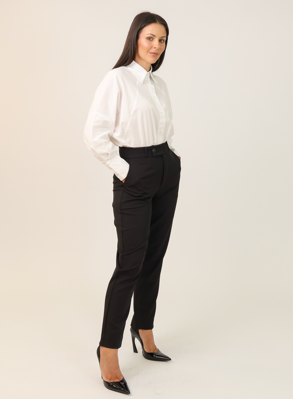 Calça Alfaiataria Feminina Preta Eliana