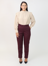 Calça Alfaiataria Feminina Eliana Vinho