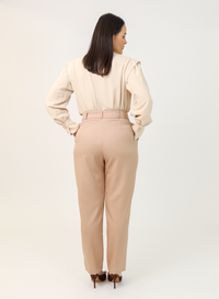 Calça Alfaiataria Feminina Caramelo Eliana