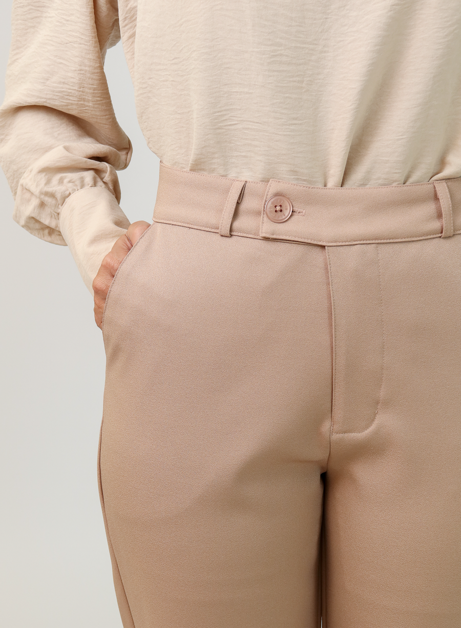 Calça Alfaiataria Feminina Caramelo Eliana