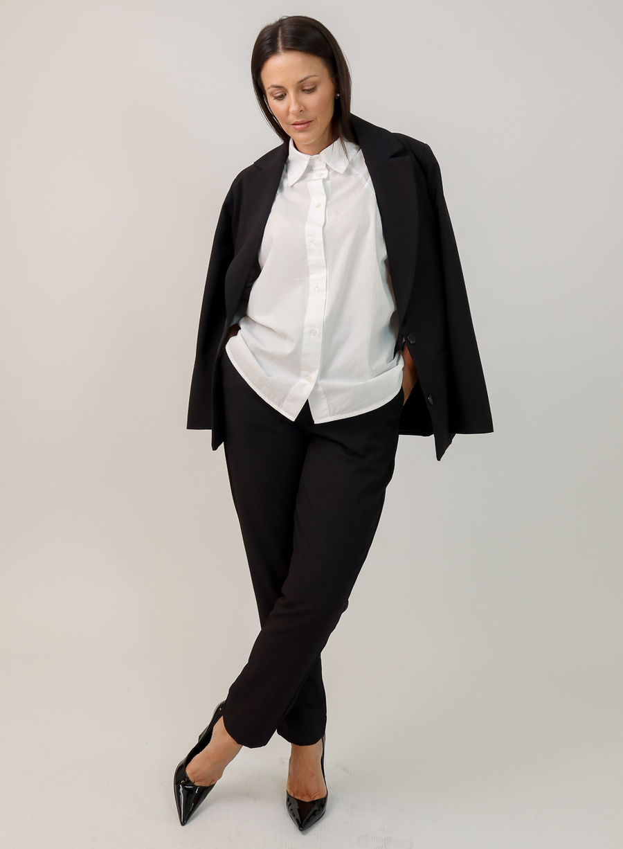 Calça Alfaiataria Feminina Preta Eliana
