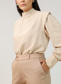 Calça Alfaiataria Feminina Caramelo Eliana