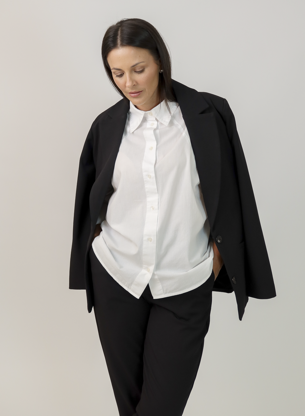 Blazer de Alfaiataria Preto Maitê