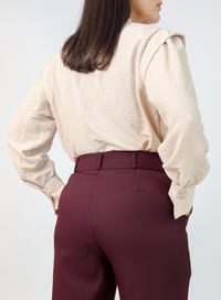 Calça Alfaiataria Feminina Eliana Vinho