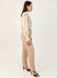 Calça Alfaiataria Feminina Caramelo Eliana