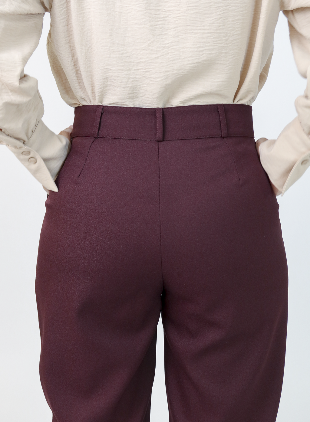 Calça Alfaiataria Feminina Eliana Vinho
