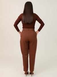 Calca Alfaiataria Marrom Eliana