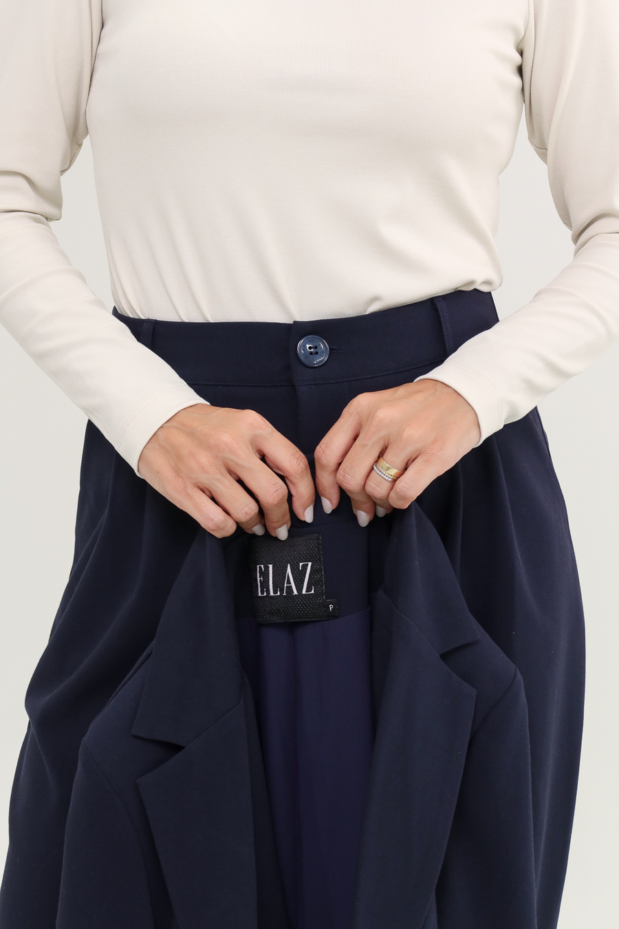 Calça Alfaiataria Feminina Luma - Marinho