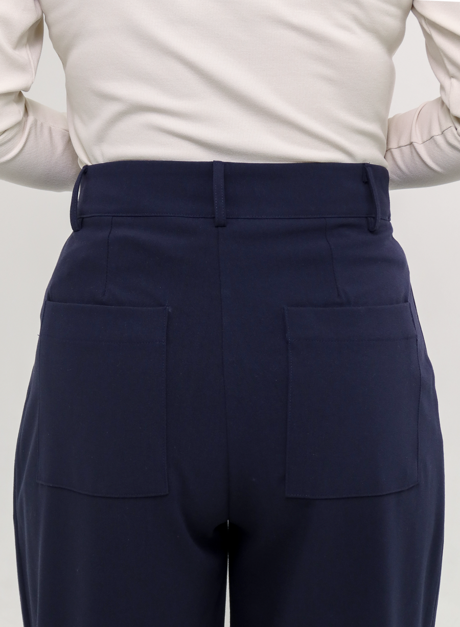 Calça Alfaiataria Feminina Luma - Marinho