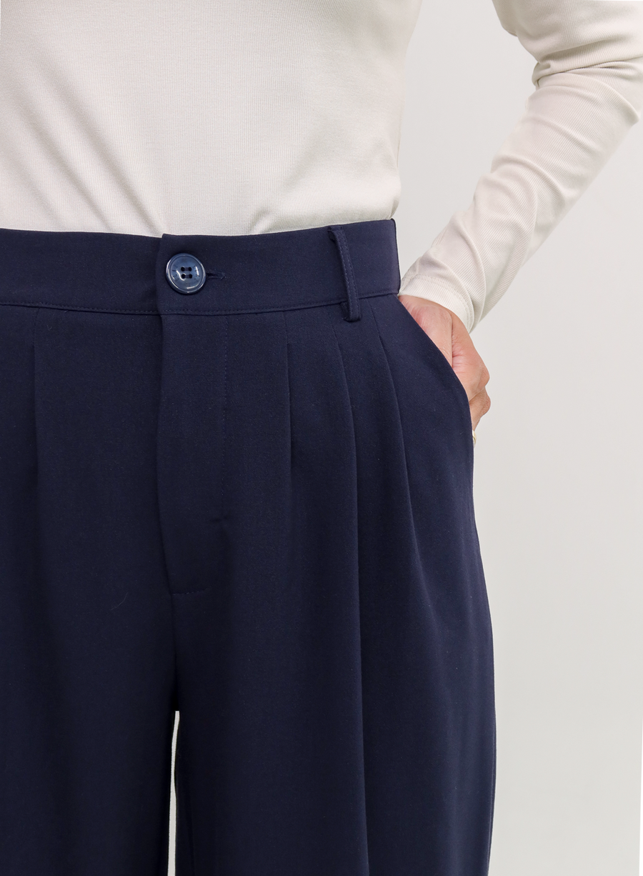 Calça Alfaiataria Feminina Luma - Marinho