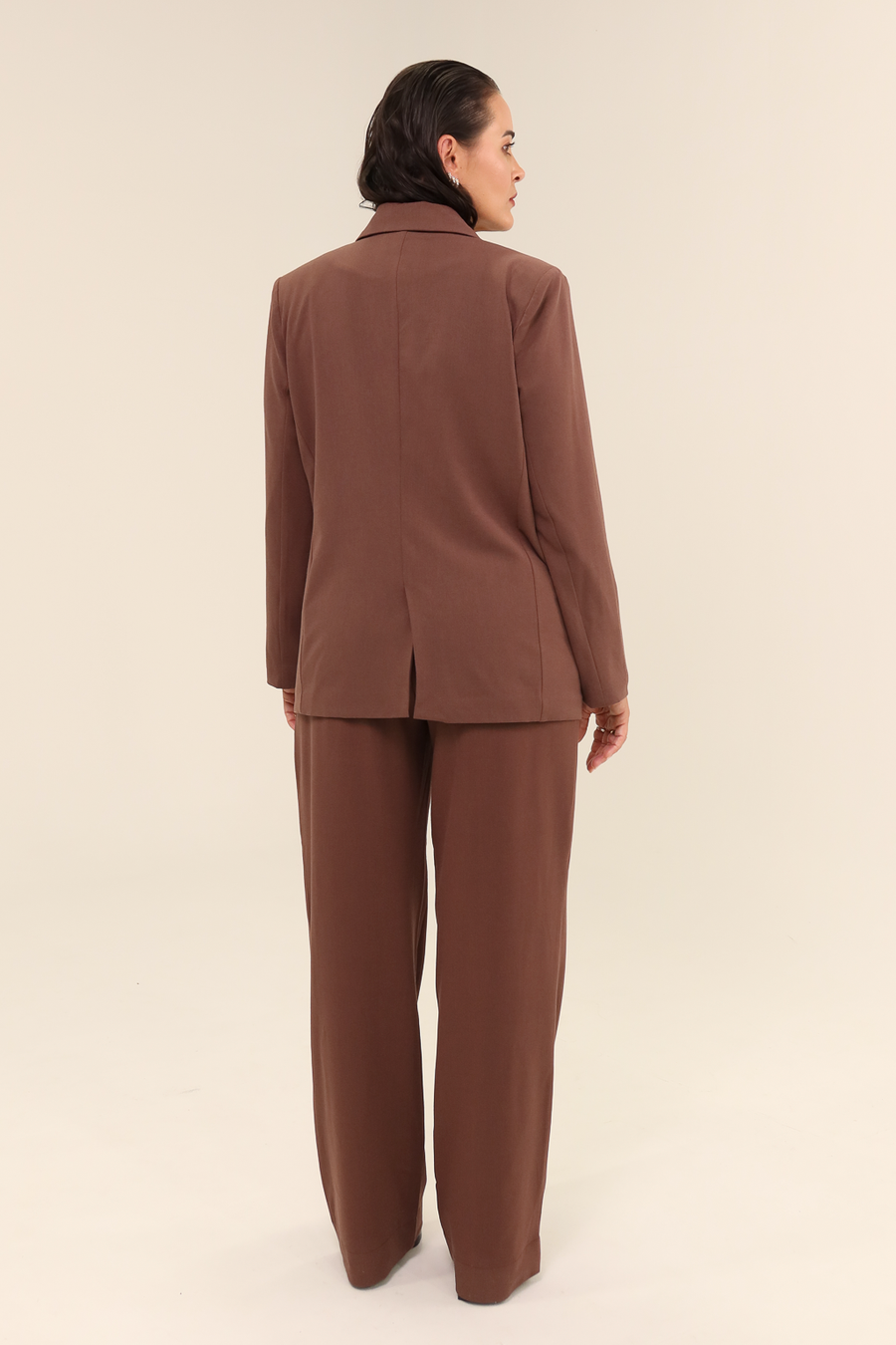 Blazer Feminino Transpassado Luma Marrom