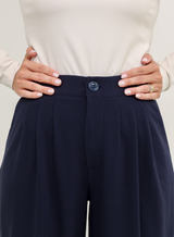 Calça Alfaiataria Feminina Luma - Marinho
