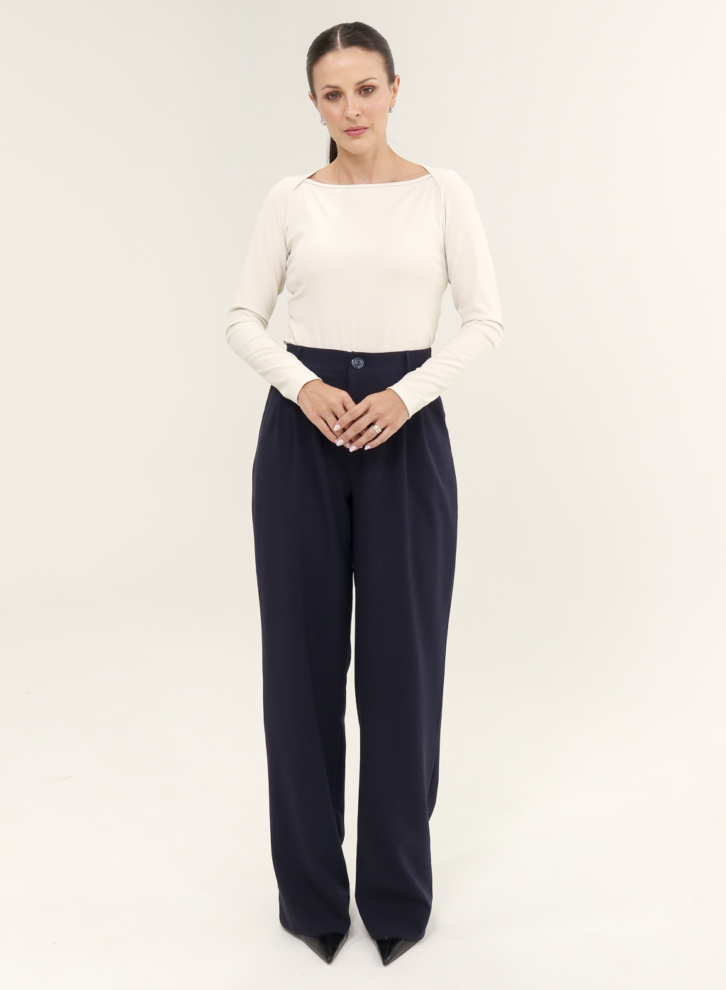 Calça Alfaiataria Feminina Luma - Marinho