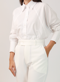 Calça Alfaiataria Feminina Off White Eliana