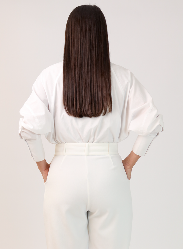 Calça Alfaiataria Feminina Off White Eliana