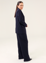 Calça Alfaiataria Feminina Luma - Marinho