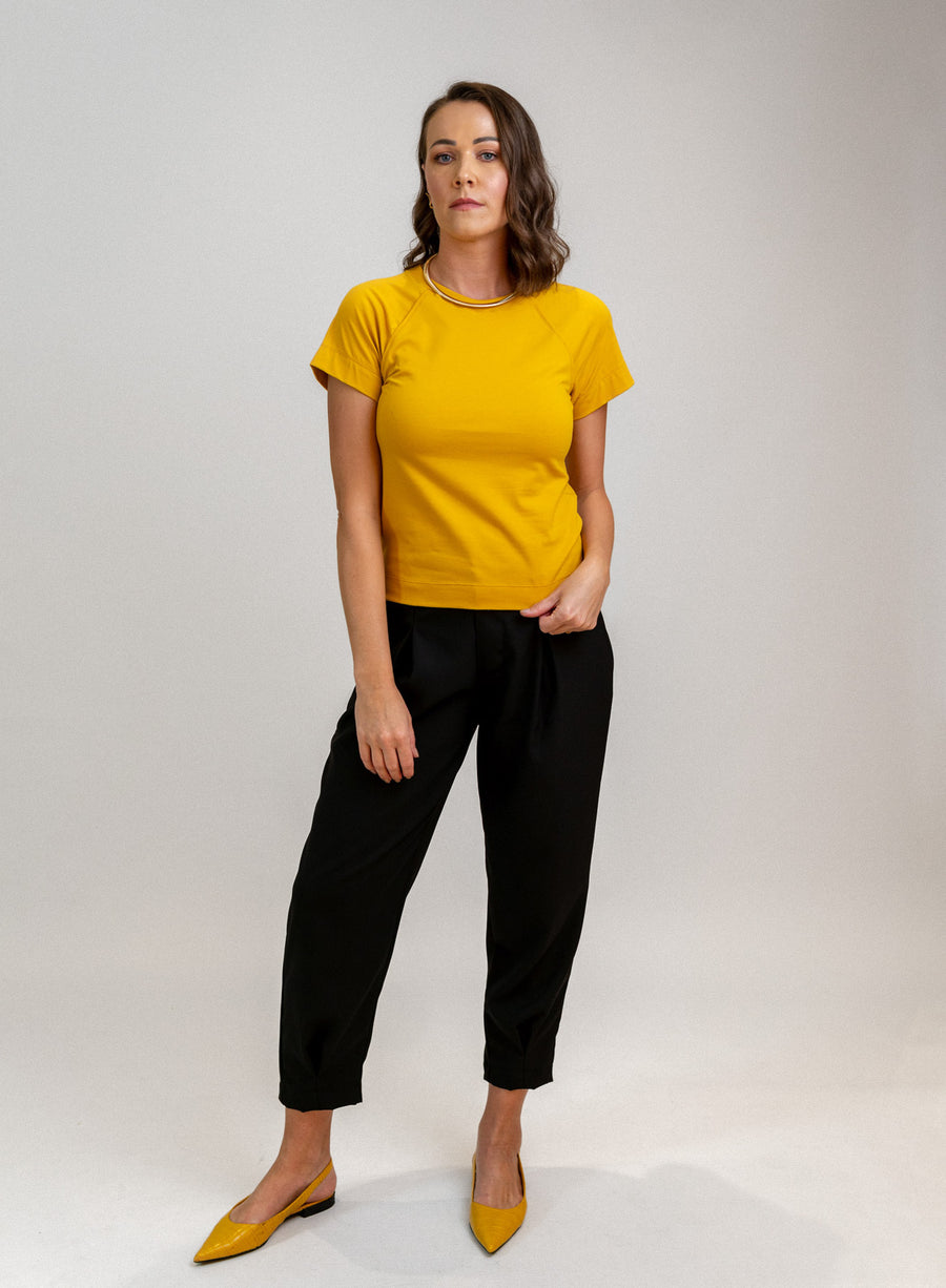 T-shirt Bianca - Amarelo Dijon