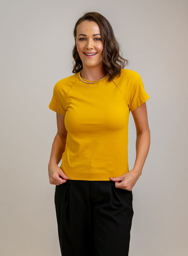 T-shirt Bianca - Amarelo Dijon