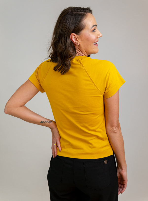 T-shirt Bianca - Amarelo Dijon